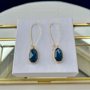 Style & Co. Blue & Gold Threader Earrings